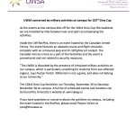 UWSA concerned by military activities on campus for 103rd Grey Cup